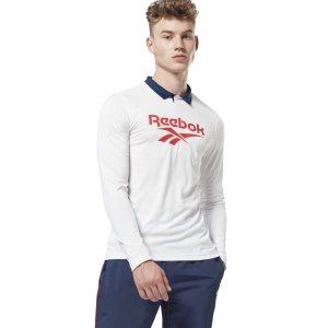 Reebok Classic Football Polo Sweatshirt Herren - Weiß - DE 938-BUT